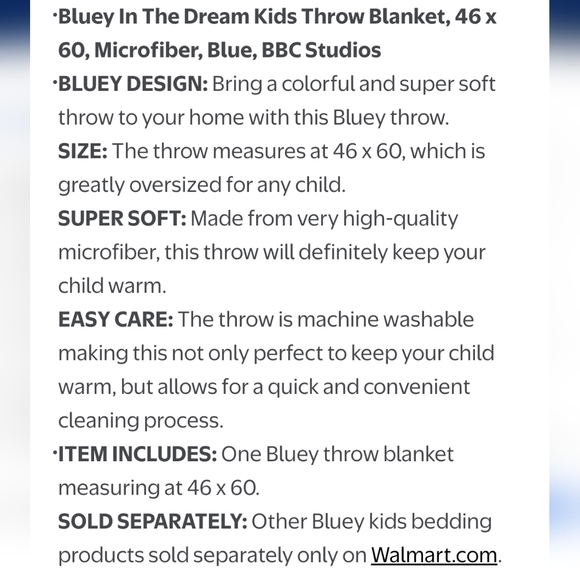 Bluey In The Dreams Throw Blanket - Picture 11 of 13